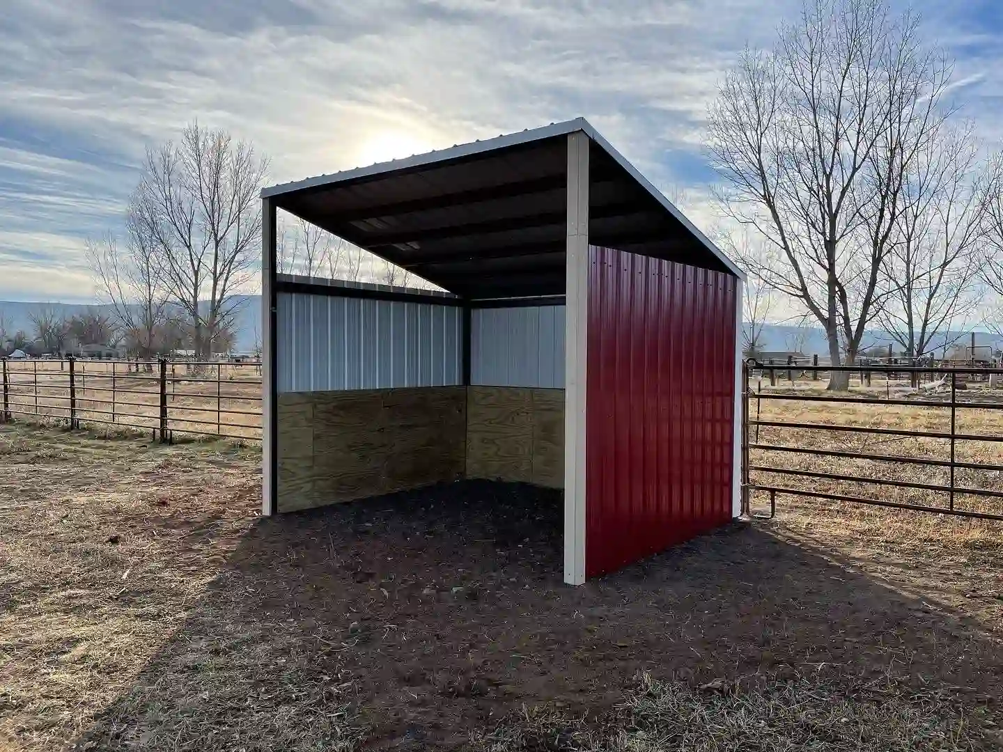Thirty-by-nine horse shelter